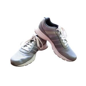 Adidas City Cloudfoam Athletic Shoes Size 7.5 Gray/White